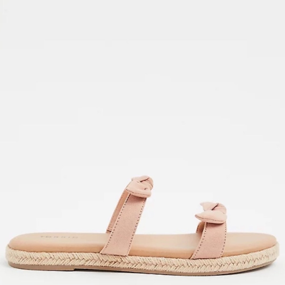 Torrid Pink Bow Strap Espadrille Sandals - Picture 2 of 3